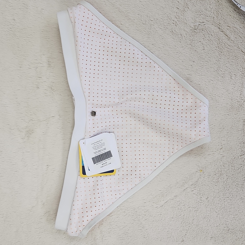 NEW Fabletics Valentina Bikini Bottom White | Women's Size Medium NWT - Picture 5 of 10